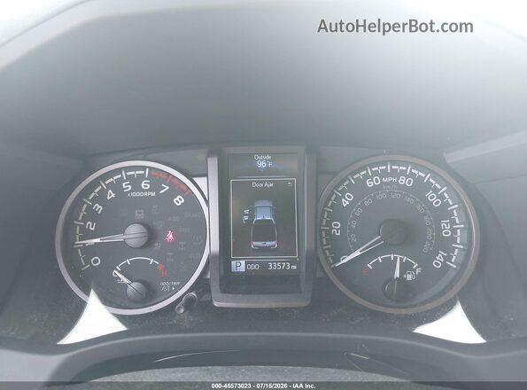 3TMCZ5AN2PM596665 2023 TOYOTA TACOMA Gray უკანა სავარძლების ხედი
