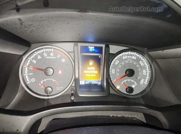 3TMCZ5AN2PM613786 2023 TOYOTA TACOMA Silver Instrument cluster view