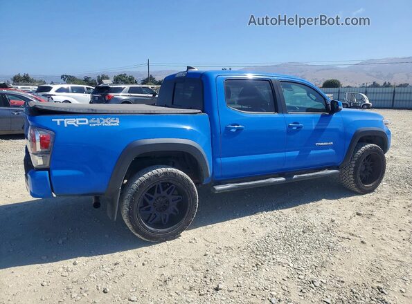 3TMCZ5AN3LM294070 2020 TOYOTA TACOMA Синий Задняя правая четверть