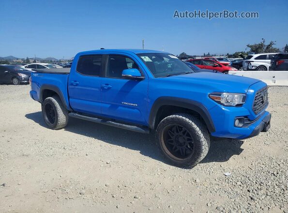 3TMCZ5AN3LM294070 2020 TOYOTA TACOMA Синий Передняя правая четверть