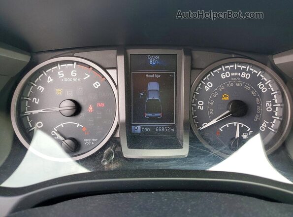 3TMCZ5AN4JM130016 2018 TOYOTA TACOMA Silver ხელსაწყოთა პანელის ხედი