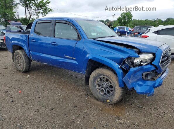 3TMCZ5AN4JM136009 2018 TOYOTA TACOMA Blue წინა მარჯვენა
