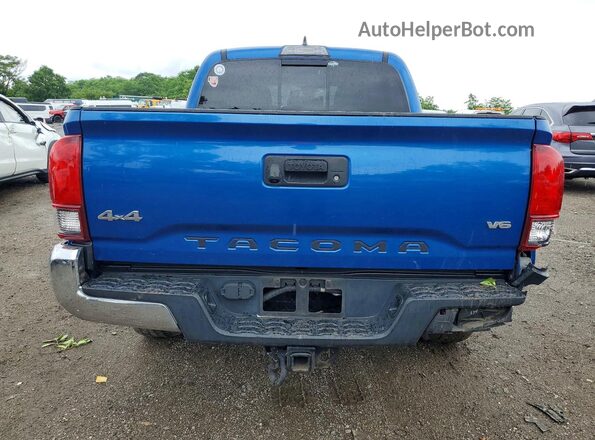 3TMCZ5AN4JM136009 2018 TOYOTA TACOMA Blue უკანა ხედი