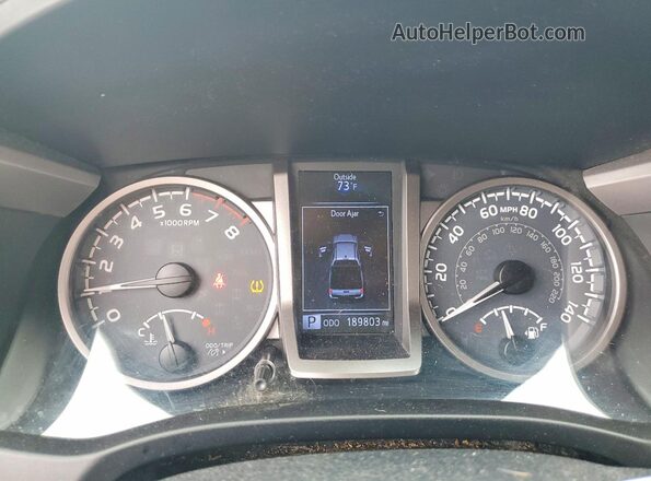 3TMCZ5AN4JM136009 2018 TOYOTA TACOMA Blue ხელსაწყოთა პანელის ხედი