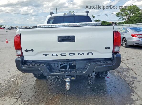3TMCZ5AN4JM185159 2018 TOYOTA TACOMA White Вид ззаду