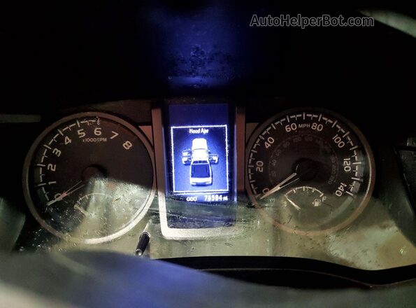 3TMCZ5AN4KM203418 2019 TOYOTA TACOMA Silver ხელსაწყოთა პანელის ხედი
