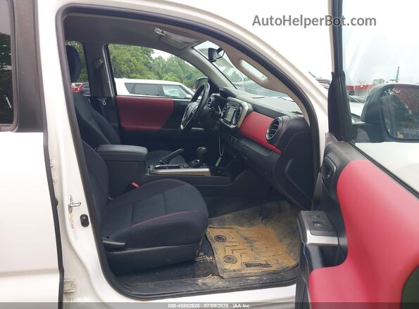 3TMCZ5AN4KM225161 2019 TOYOTA TACOMA White Widok wnętrza z przodu