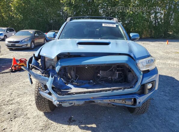 3TMCZ5AN4KM280595 2019 TOYOTA TACOMA Blue Widok z przodu
