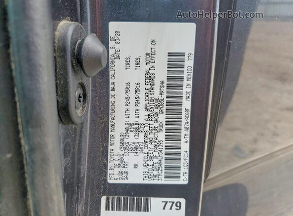 3TMCZ5AN4LM341395 2020 TOYOTA TACOMA Gray Engine compartment view