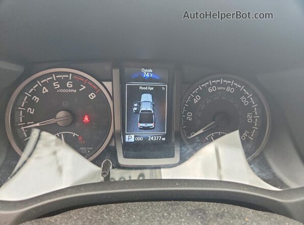 3TMCZ5AN4PM544034 2023 TOYOTA TACOMA Серый Вид щитка приборов