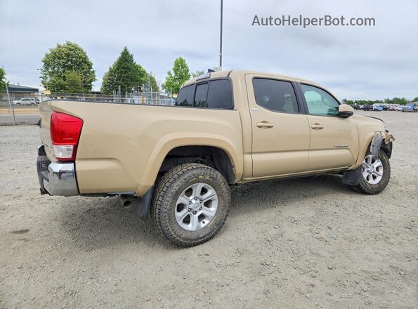 3TMCZ5AN5HM048127 2017 TOYOTA TACOMA Beige Задня права чверть