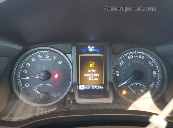 3TMCZ5AN5HM064036 2017 TOYOTA TACOMA Black Instrument cluster view
