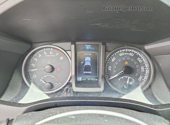 3TMCZ5AN5HM079863 2017 TOYOTA TACOMA Gray Вид щитка приладів