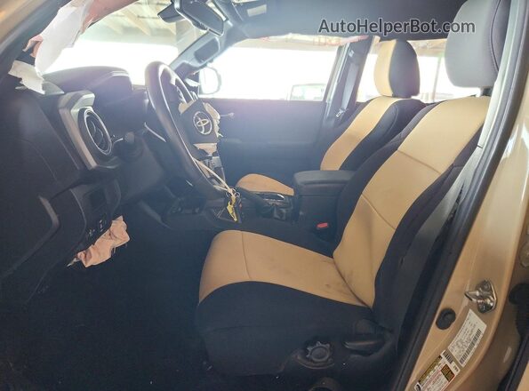3TMCZ5AN5JM163770 2018 TOYOTA TACOMA Cream Widok wnętrza z przodu