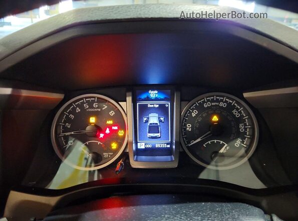3TMCZ5AN5KM199539 2019 TOYOTA TACOMA Gray Vista del cuadro de instrumentos