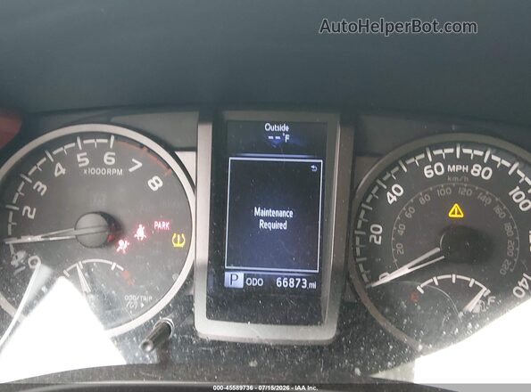 3TMCZ5AN6KM240843 2019 TOYOTA TACOMA Gray Vista de los asientos traseros