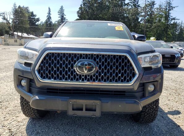 3TMCZ5AN6KM279822 2019 TOYOTA TACOMA Gray წინა ხედი