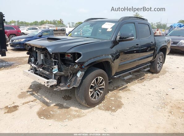 3TMCZ5AN6LM317051 2020 TOYOTA TACOMA Black Առջևի ձախ երեք քառորդ տեսարան