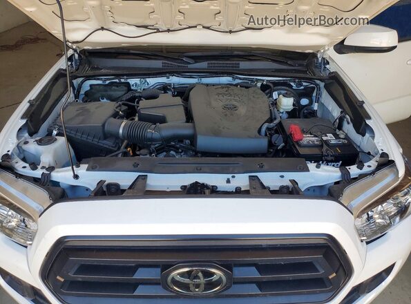 3TMCZ5AN6MM452614 2021 TOYOTA TACOMA White უკანა სალონის ხედი