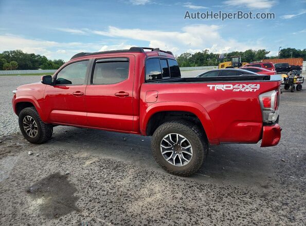 3TMCZ5AN6NM458043 2022 TOYOTA TACOMA Red Задня ліва чверть