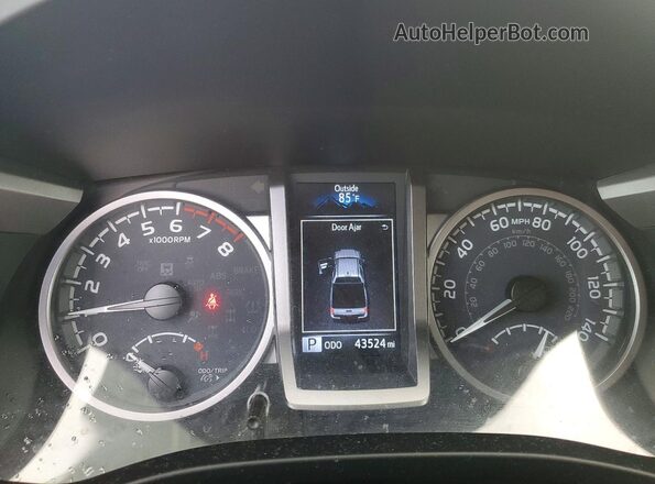 3TMCZ5AN6PM543094 2023 TOYOTA TACOMA White ხელსაწყოთა პანელის ხედი