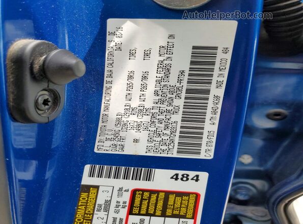 3TMCZ5AN7GM028136 2016 TOYOTA TACOMA Синий Вид подкапотного пространства