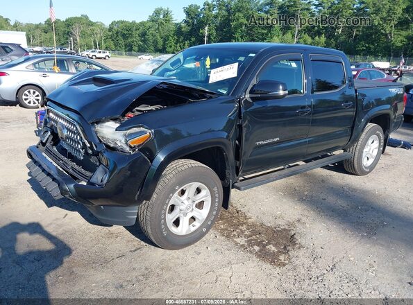 3TMCZ5AN7JM174690 2018 TOYOTA TACOMA Black Առջևի ձախ երեք քառորդ տեսարան
