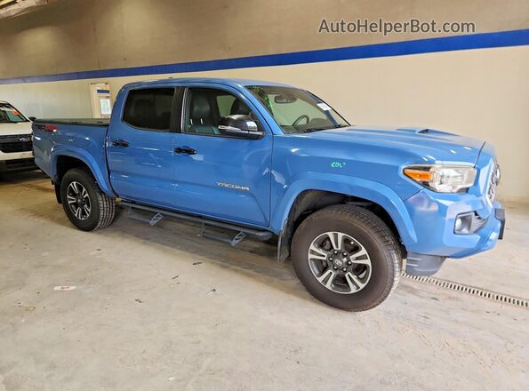 3TMCZ5AN7KM231763 2019 TOYOTA TACOMA Blue Delantero derecho