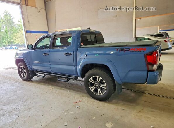3TMCZ5AN7KM231763 2019 TOYOTA TACOMA Blue Trasero izquierdo