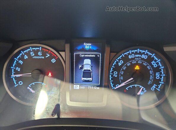 3TMCZ5AN7KM231763 2019 TOYOTA TACOMA Blue Vista del cuadro de instrumentos