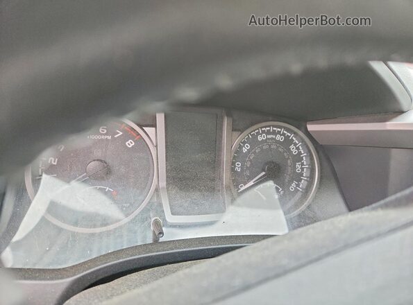 3TMCZ5AN7KM241211 2019 TOYOTA TACOMA Red ხელსაწყოთა პანელის ხედი