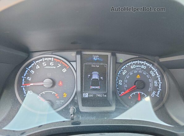 3TMCZ5AN7LM320122 2020 TOYOTA TACOMA Black Widok zestawu wskaźników