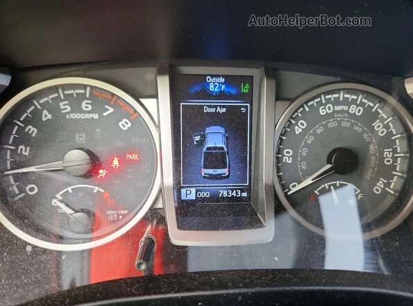 3TMCZ5AN7LM330164 2020 TOYOTA TACOMA Gray Widok zestawu wskaźników