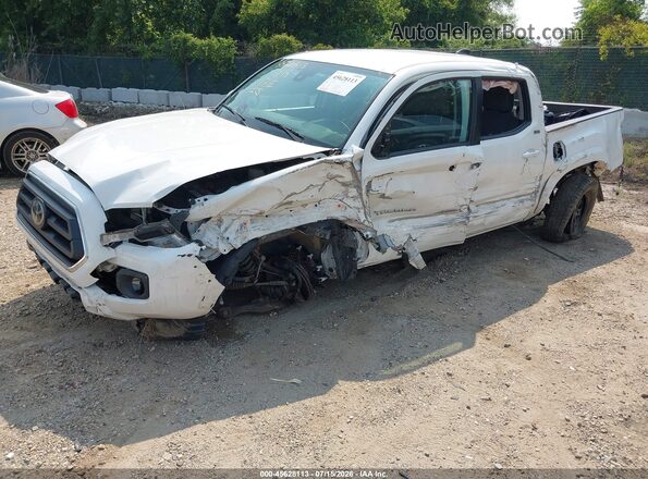 3TMCZ5AN7LM345201 2020 TOYOTA TACOMA White წინა მარცხენა ხედი სამი მეოთხედიდან