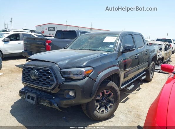 3TMCZ5AN7MM394352 2021 TOYOTA TACOMA Черный Передняя левая четверть