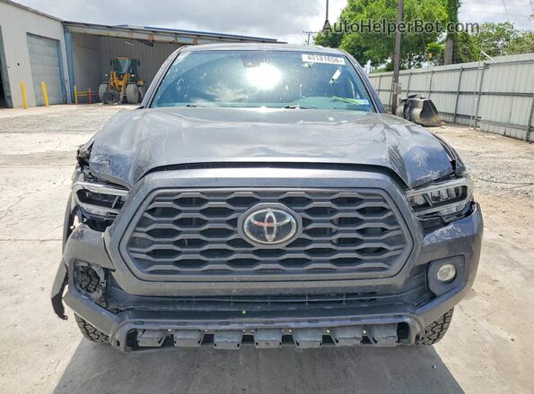 3TMCZ5AN7MM440066 2021 TOYOTA TACOMA Gray წინა ხედი