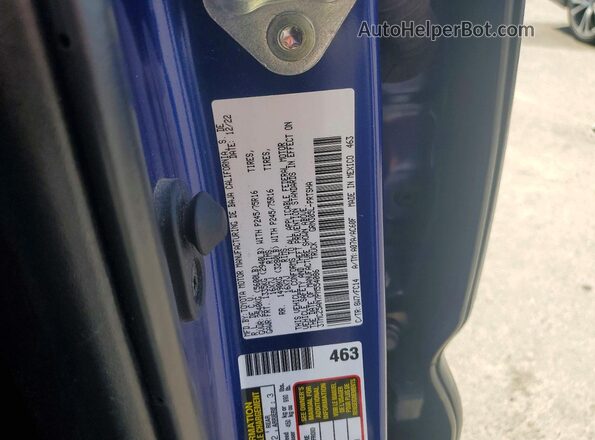 3TMCZ5AN7PM554086 2023 TOYOTA TACOMA Blue Vista del compartimento del motor