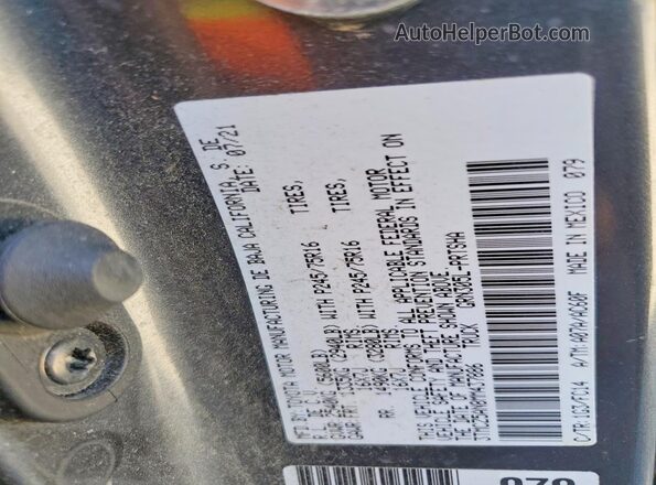 3TMCZ5AN8MM437886 2021 TOYOTA TACOMA Серый Вид подкапотного пространства