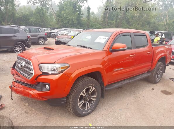 3TMCZ5AN9HM046672 2017 TOYOTA TACOMA Orange Առջևի ձախ երեք քառորդ տեսարան