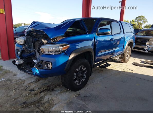 3TMCZ5AN9HM078120 2017 TOYOTA TACOMA Blue წინა მარცხენა ხედი სამი მეოთხედიდან