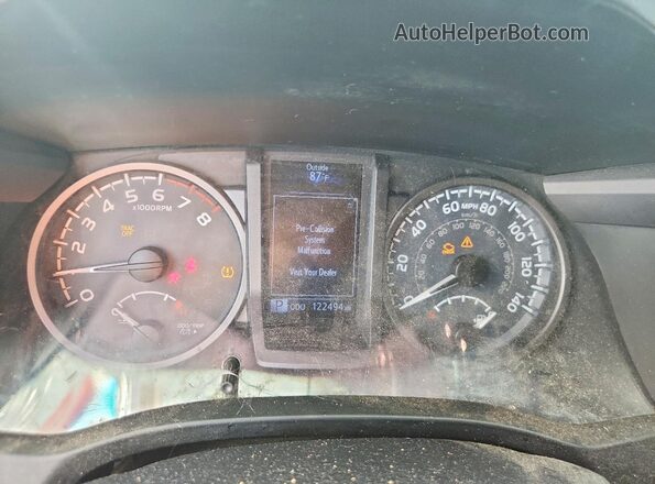 3TMCZ5AN9KM239301 2019 TOYOTA TACOMA Silver Սարքավորումների վահանակի տեսք
