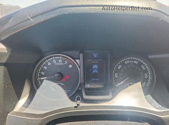 3TMCZ5AN9KM279975 2019 TOYOTA TACOMA Red Սարքավորումների վահանակի տեսք
