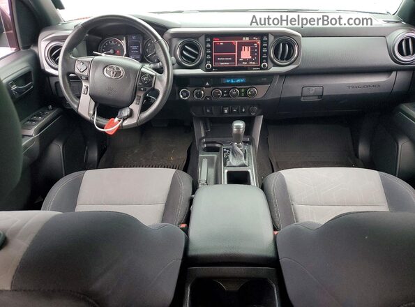 3TMCZ5AN9MM382784 2021 TOYOTA TACOMA Silver Widok deski rozdzielczej