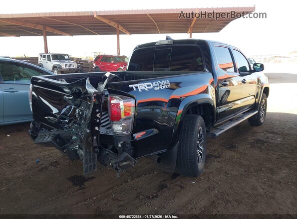 3TMCZ5AN9MM409269 2021 TOYOTA TACOMA Черный Задняя правая четверть