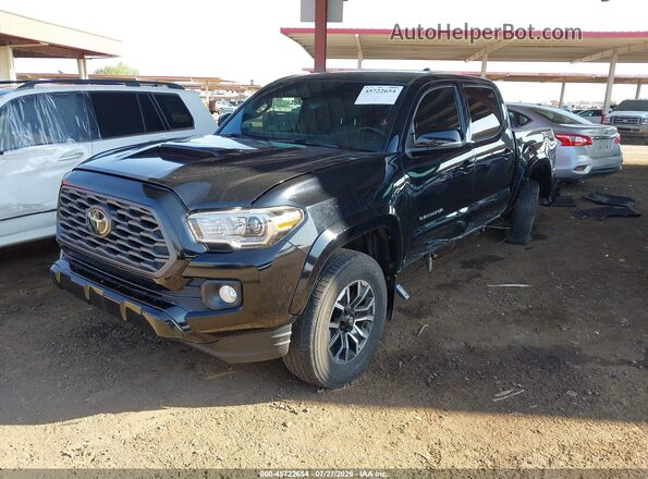 3TMCZ5AN9MM409269 2021 TOYOTA TACOMA Черный Передняя левая четверть