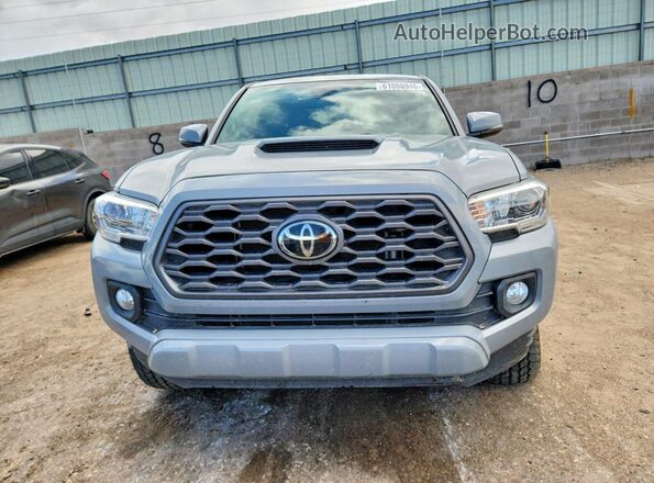 3TMCZ5AN9MM415234 2021 TOYOTA TACOMA Gray Դիմացի տեսք