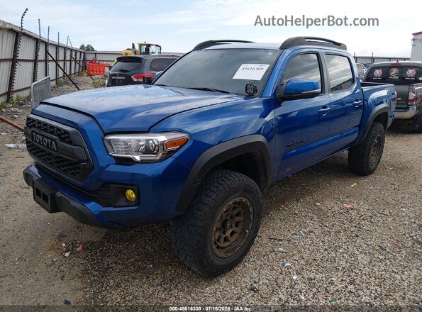 3TMCZ5ANXHM088266 2017 TOYOTA TACOMA Blue Առջևի ձախ երեք քառորդ տեսարան