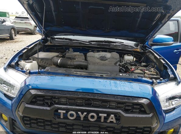 3TMCZ5ANXHM088266 2017 TOYOTA TACOMA Blue Հետևի տեսք