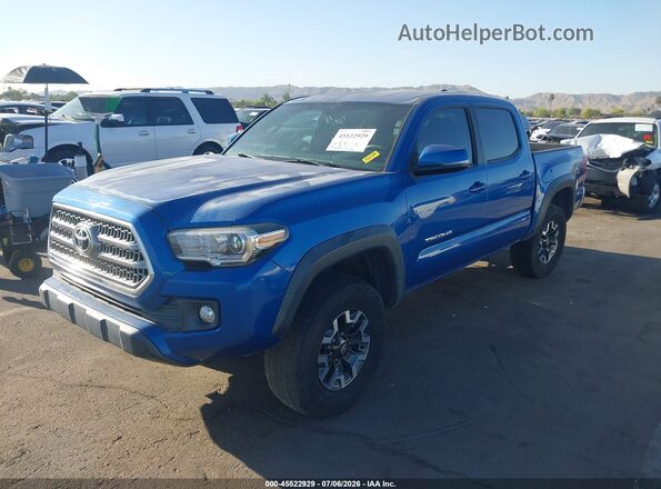 3TMCZ5ANXHM105793 2017 TOYOTA TACOMA Blue Vista tres cuartos delantera izquierda