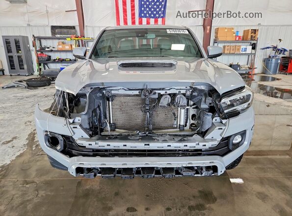 3TMCZ5ANXLM365961 2020 TOYOTA TACOMA Gray Front view